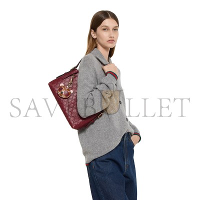 GUCCI GG EMBLEM MEDIUM SHOULDER BAG 847449 (30*19*11cm)